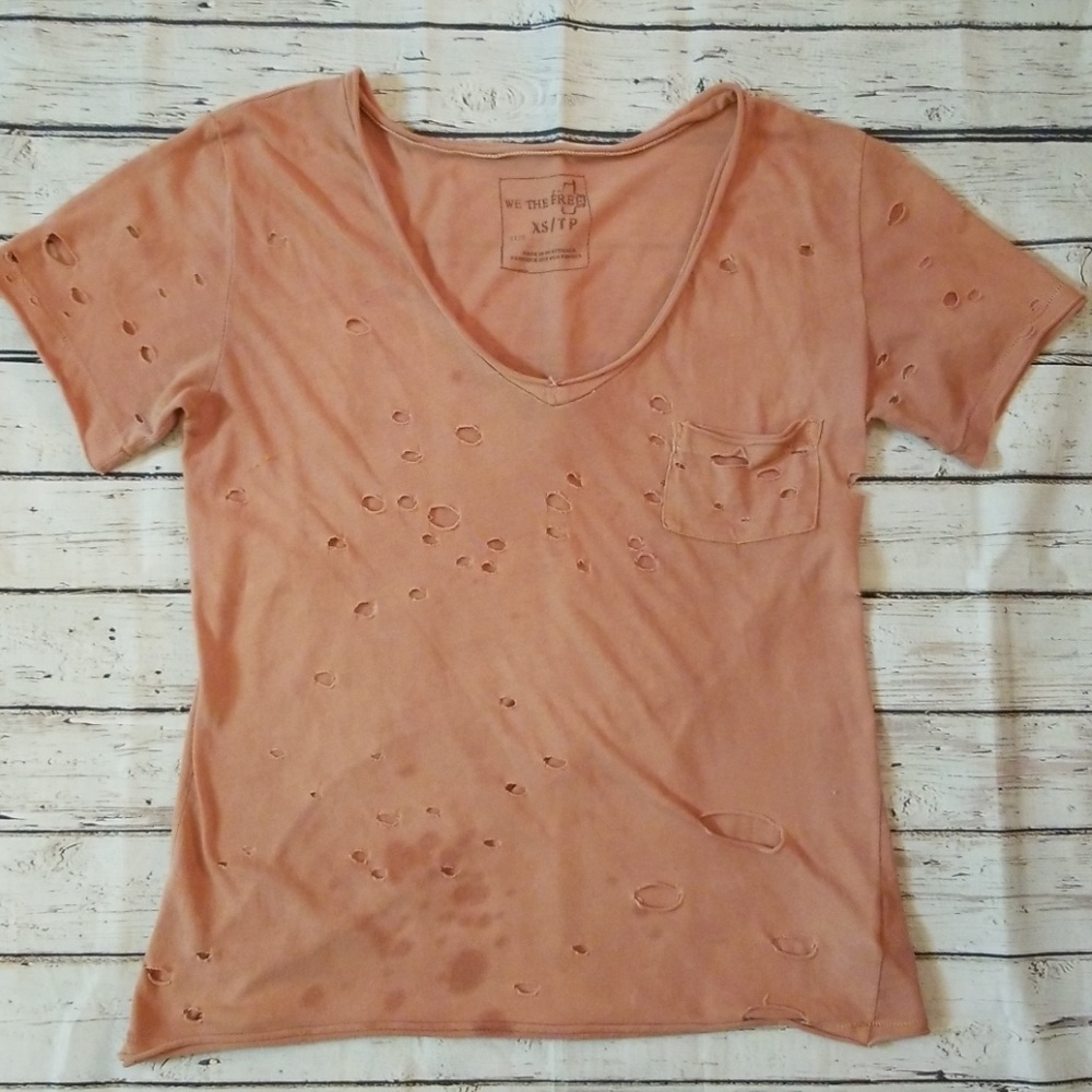 We The Free | Distressed Tee Size XS